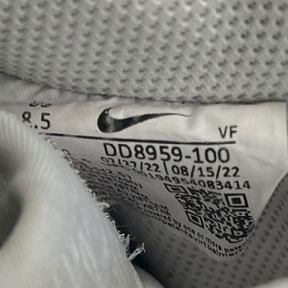 Womens Nike Air Force 1 Low '07 DD8959-100 Leather Athletic Shoes Size 8.5 White - Picture 6 of 6